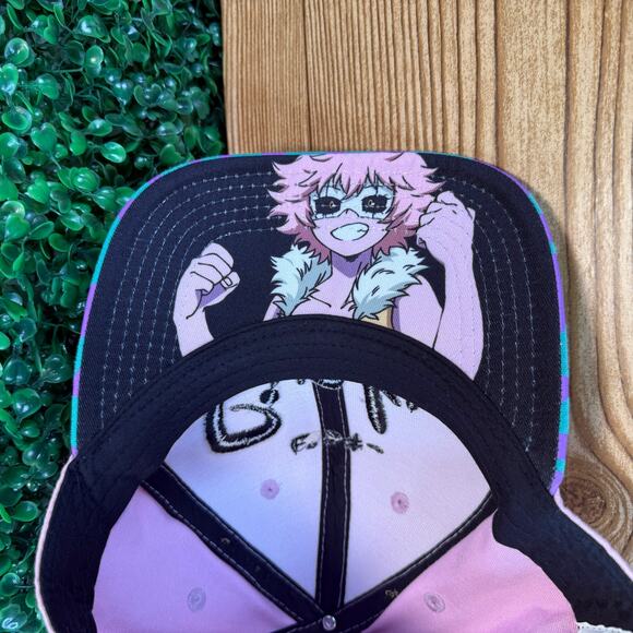 My Hero Academia Pinky Japan Anime Manga Izuku Midoriya Adjustable Hat Cap Horns - Picture 5 of 7